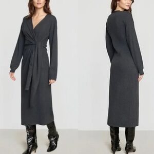 Modern Citizen Gray Wrap Dress